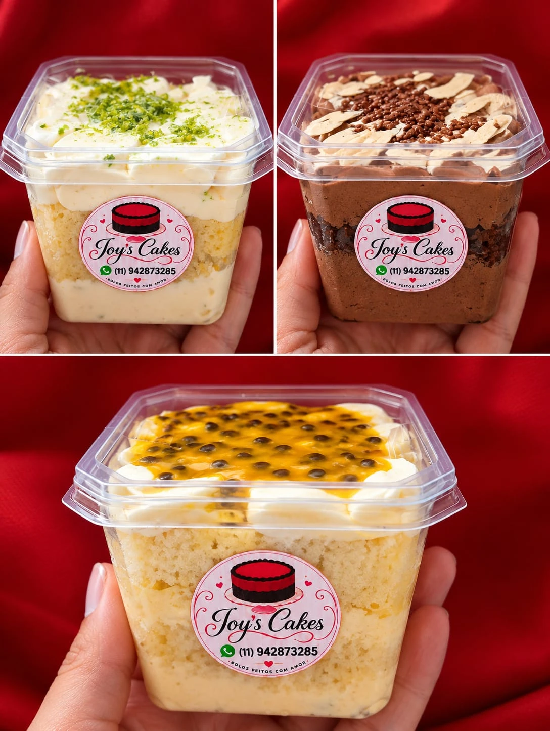 Bolos no pote da Joy's Cakes